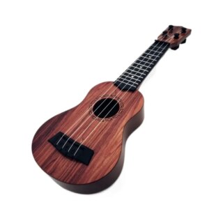 Joli ukulele pour enfants Ukulele en bois sur fond blanc