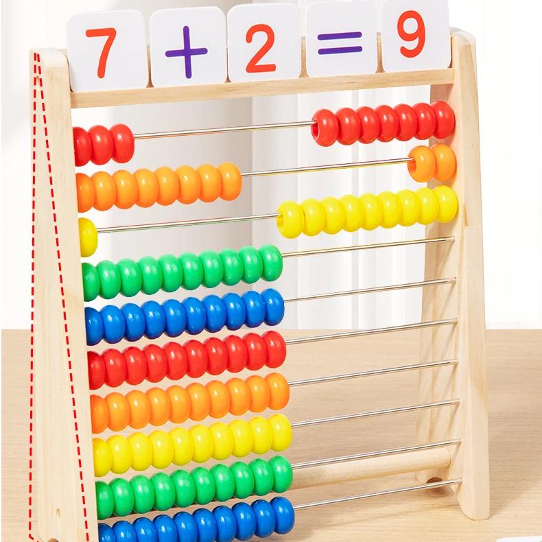 Grand Boulier de Calcul en Bois - Jeu Éducatif pour Enfant | Mes Jouets en Bois
