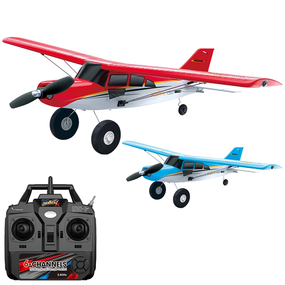 STR Avion télécommandé 2.4GHz RC avion EPP mousse argent Distance de contrôle haute vitesse