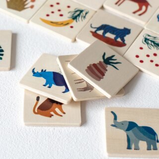 Jeu de mémoire en bois 32 pièces