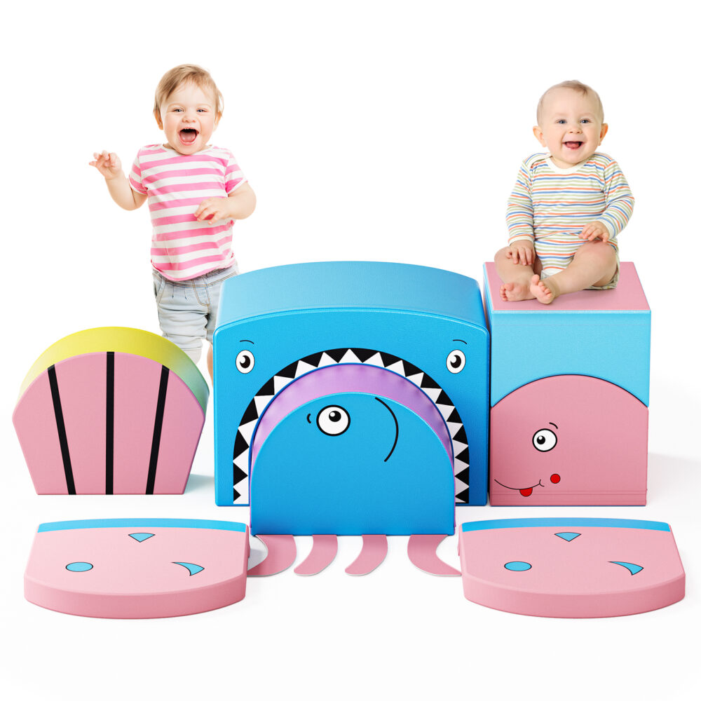 Mes tableaux en gommettes mousse - Animaux de la mer