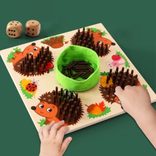 Jeu de société montessori hérissons à remplir